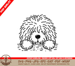 Komondor Paw Rest SVG - A Digital Product file offered in various formats for flexibility.