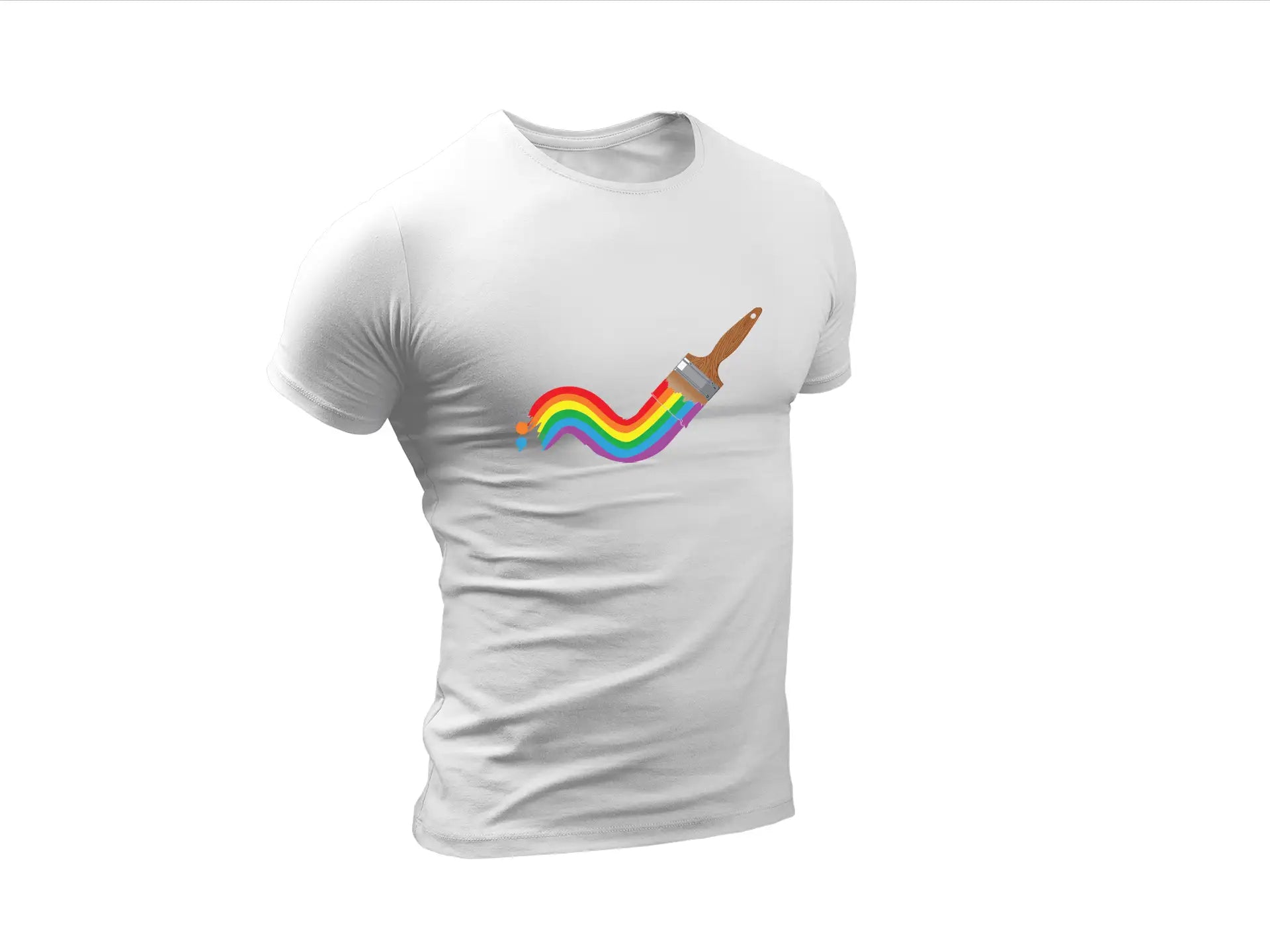 Rainbow Saber SVG LGBT Pride Brushstroke Design SVG