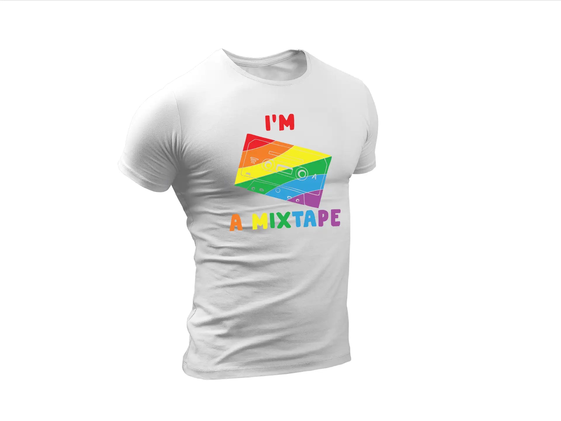 Rainbow Im a Mixtape Cassette Tape SVG - LGBT Pride SVG