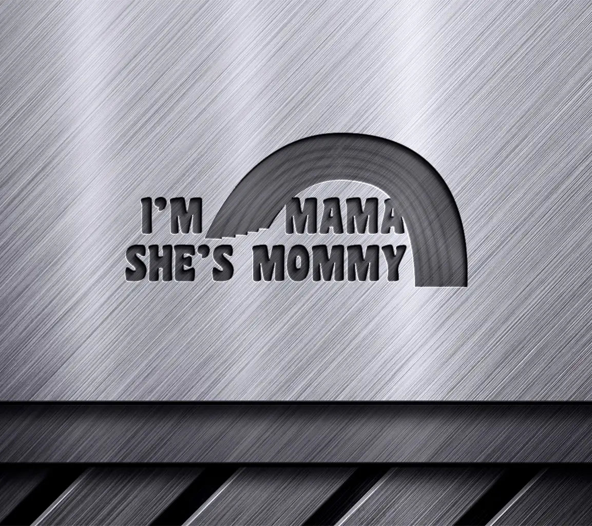 Rainbow Im Mama, Shes Mommy LGBT SVG SVG