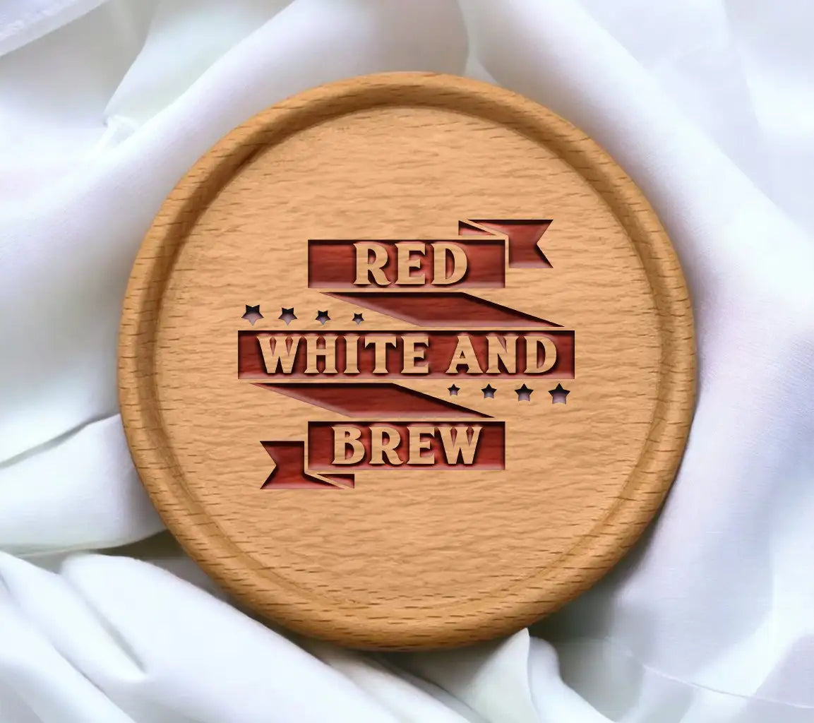 Red, White, & Brew Labor Day SVG Design SVG