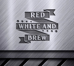 Red, White, & Brew Labor Day SVG Design SVG