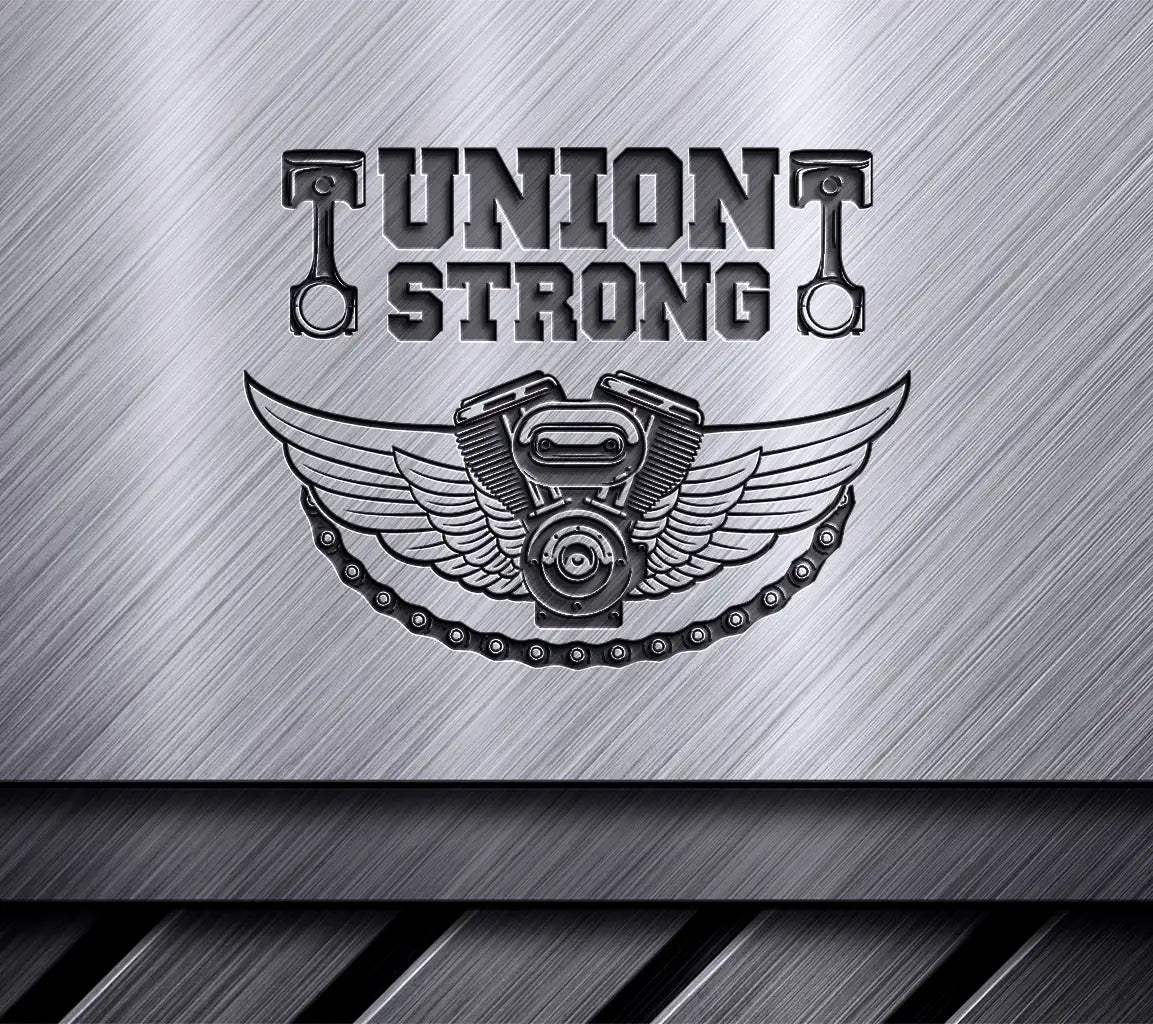 Union Strong Motorcycle Engine SVG -  Illustration SVG