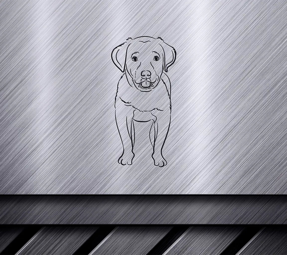  Labrador Puppy Sitting SVG Clipart SVG