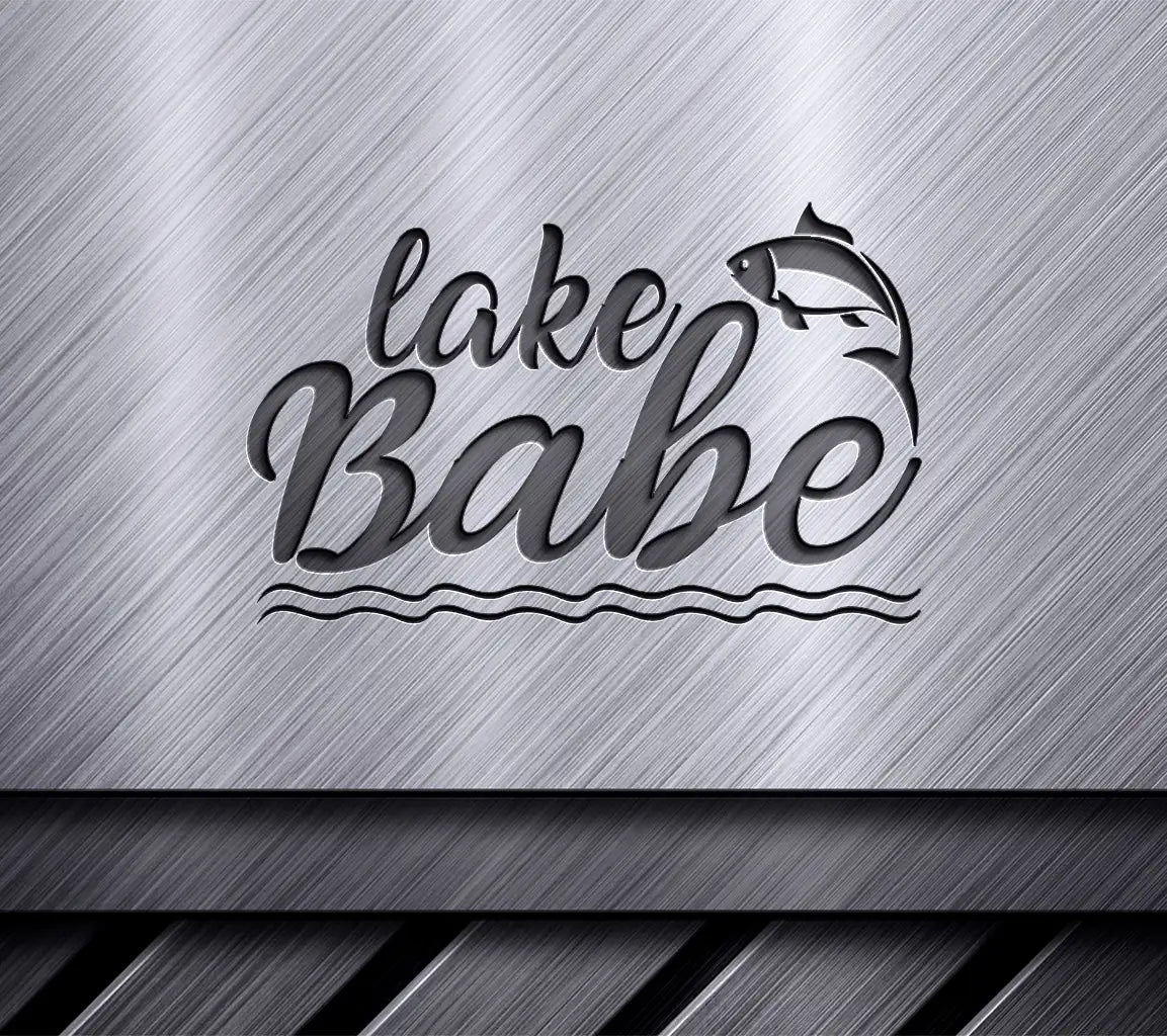 Lake Babe  Fish Jumping SVG Design SVG