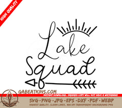 Lake Squad Arrow Design -  SVG SVG