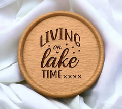 Lake Life SVG - Living On Lake Time  Sign SVG