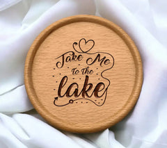 Take Me To The Lake SVG with Heart - Lake Design SVG