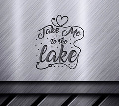 Take Me To The Lake SVG with Heart - Lake Design SVG