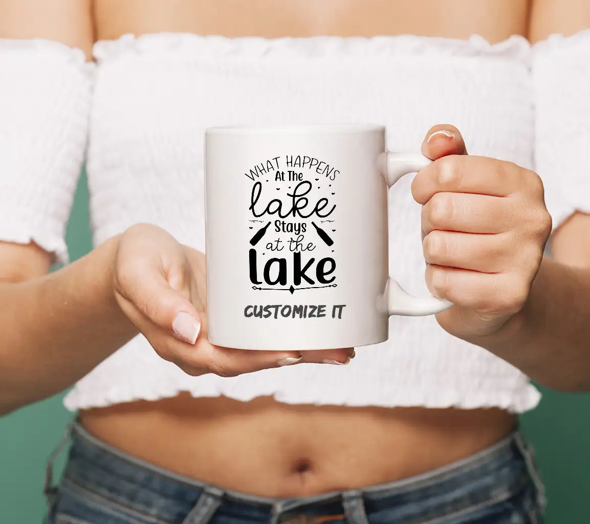 ## What Happens At The Lake Stays At The Lake SVG Design SVG