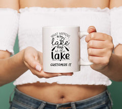 ## What Happens At The Lake Stays At The Lake SVG Design SVG