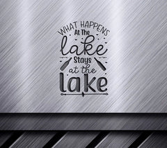 ## What Happens At The Lake Stays At The Lake SVG Design SVG