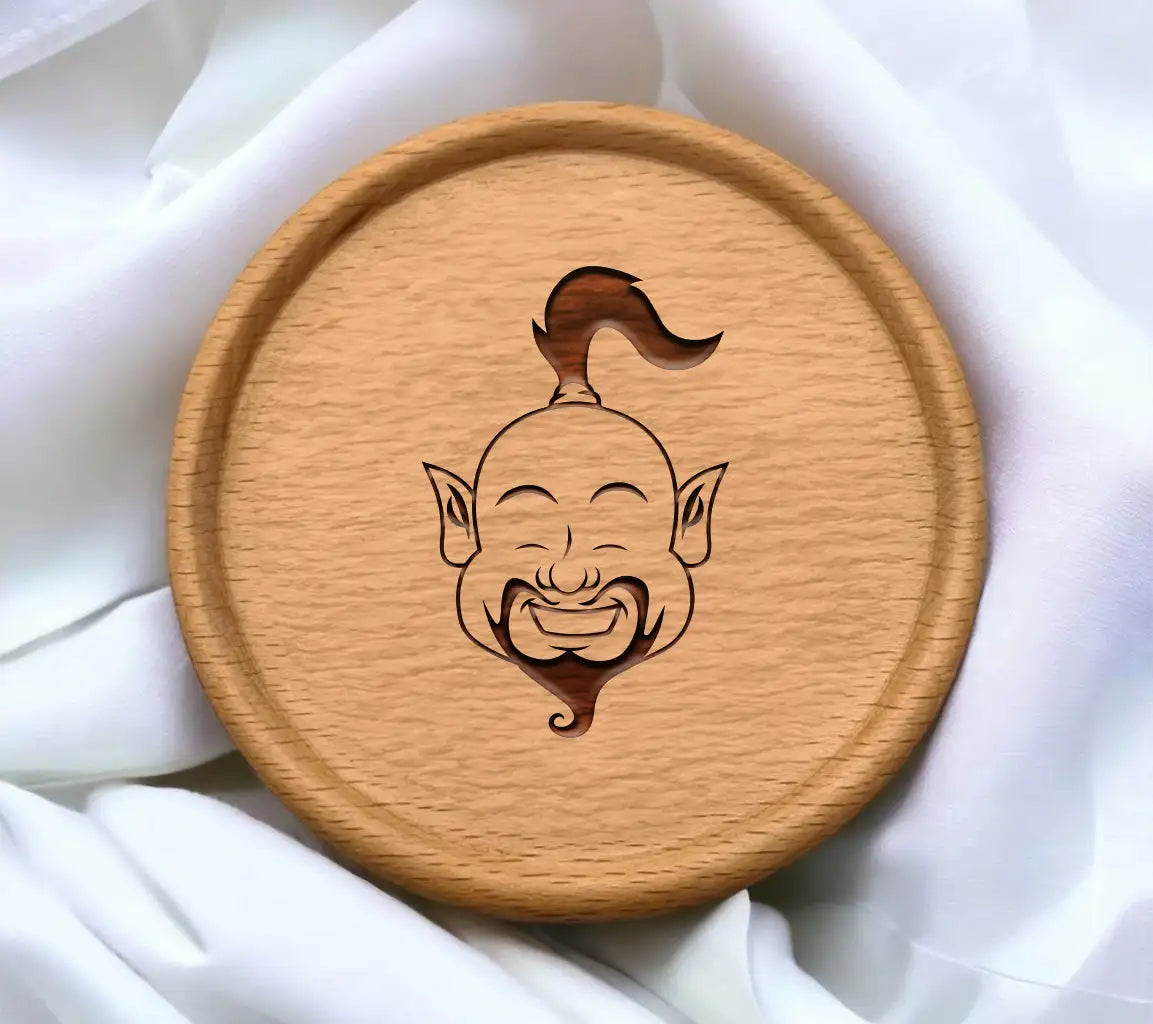 Laughing Genie Head SVG -  Fantasy Design SVG