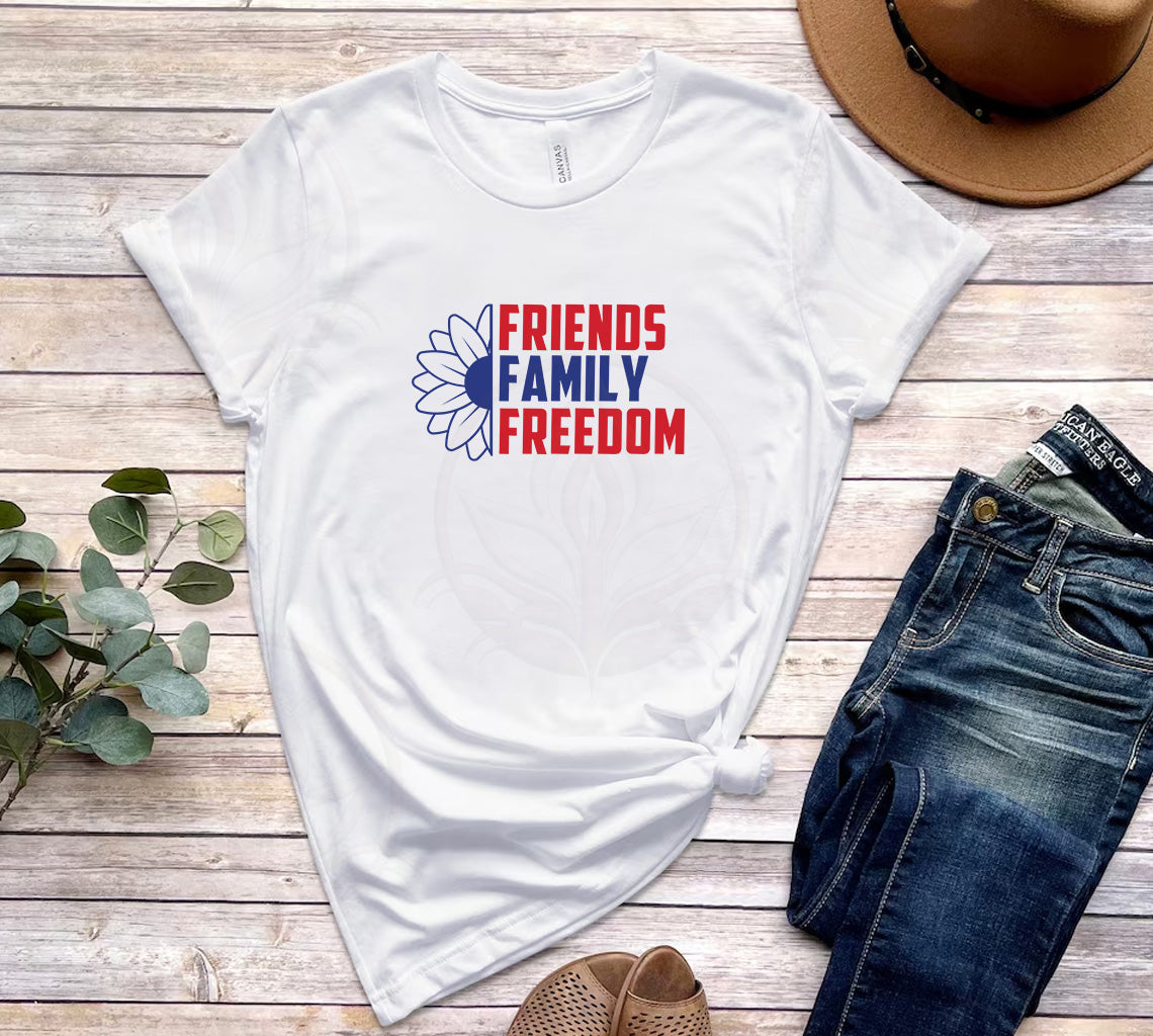 Friends and Family Freedom SVG - Perfect Crafting File for 4th of July | Family Freedom SVG - Perfect Crafting File