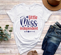 Little Miss Independent SVG For 4th of July Crafting | Also Available  | PNG, DXF, JPG, PDF, WebP