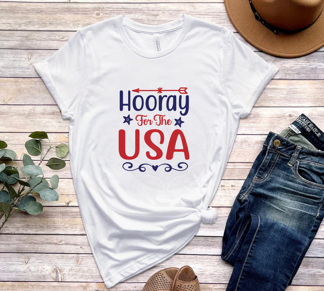 Hooray for the USA SVG, PNG, DXF, JPG, PDF, WebP for Silhouette and Cr | USA SVG, PNG, DXF, JPG, PDF, WebP