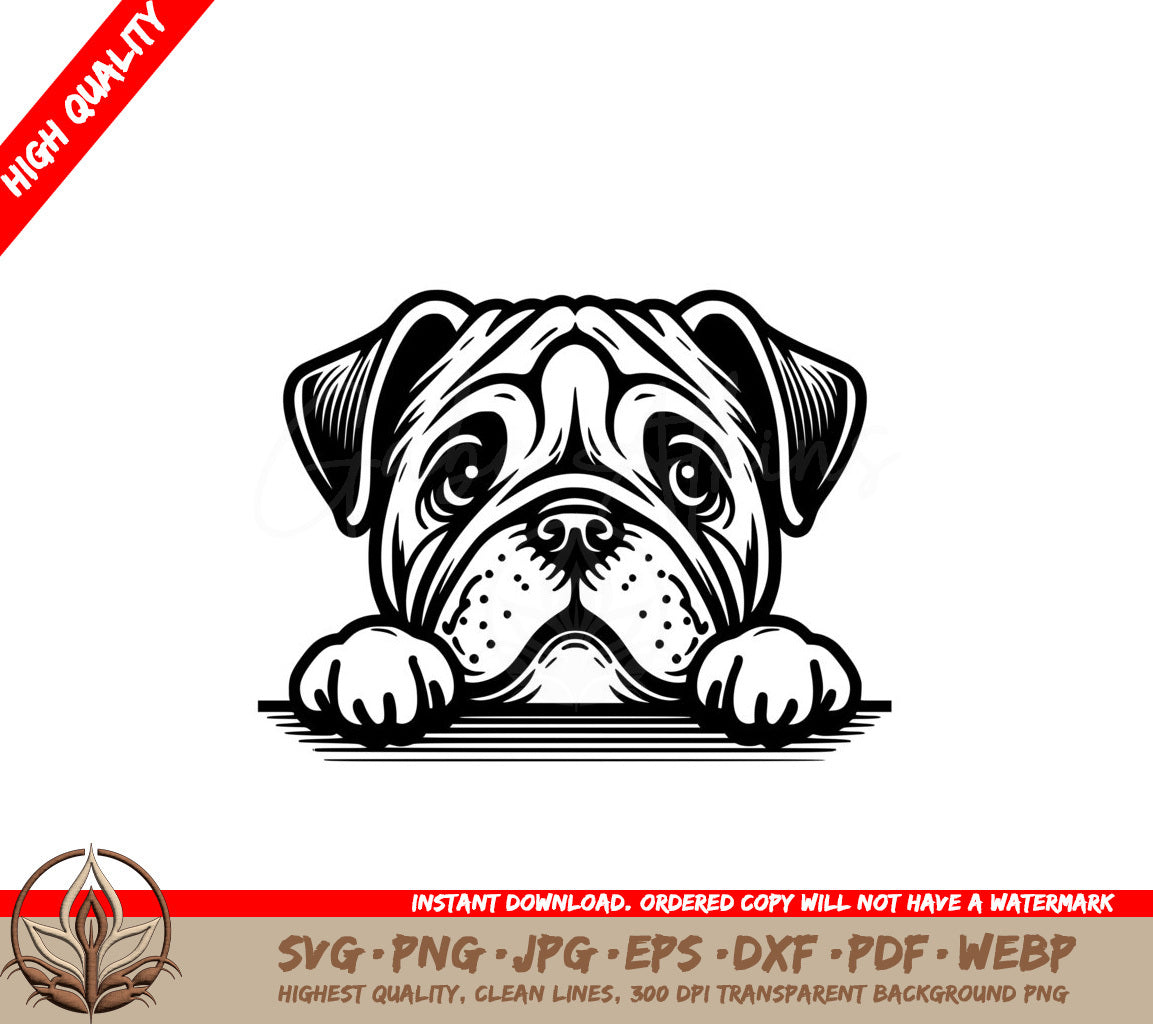 Lazy Bulldog Day SVG Vector Illustration