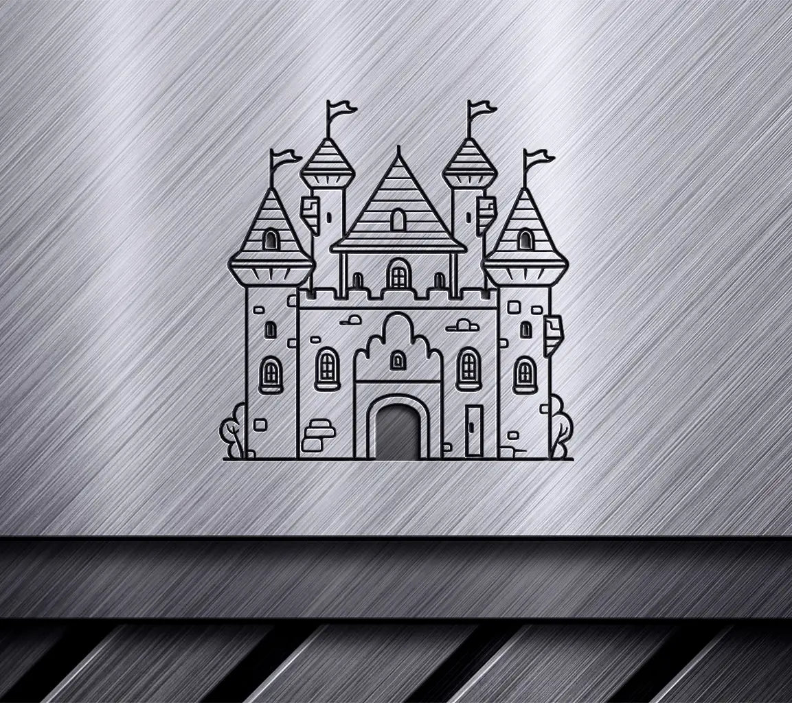  Castle with Flags SVG - Legends of the Crystal Caves SVG