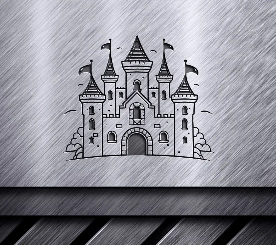  Castle with Flags SVG - Legends of the Crystal Chamber SVG