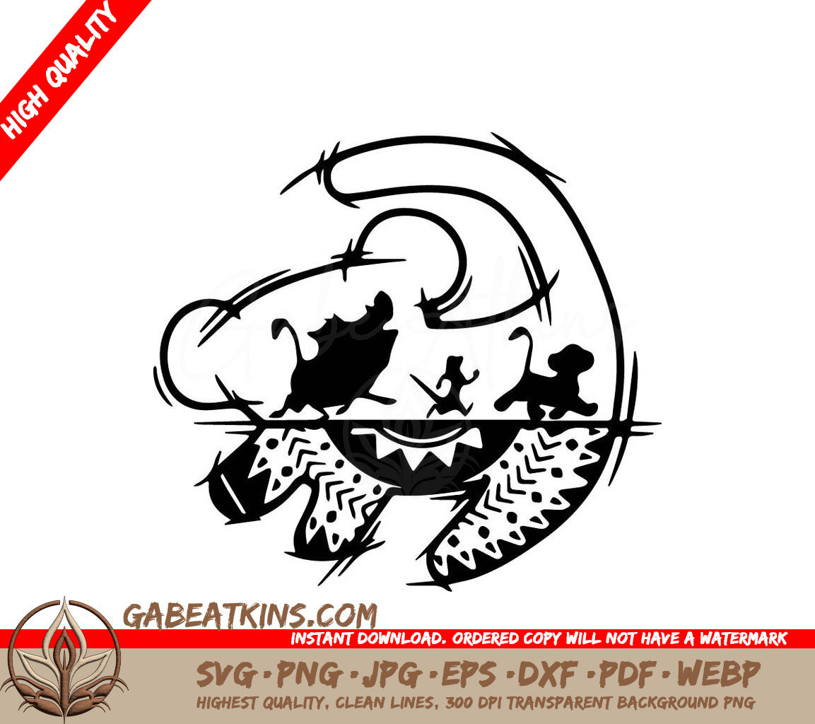 The Lion King Characters SVG - Lion King SVG SVG – Gabe Atkins Designs