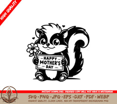 Little Skunks Mothers Day SVG - Digital Product in Multiple Formats