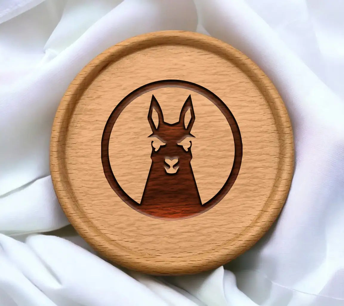  Llama Logo SVG - Circle Design SVG