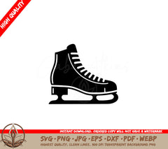 Lone Skate Lace Up SVG