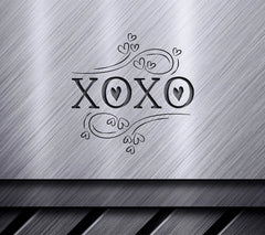 XOXO Hearts & Swirls SVG - Love-FreeBW Design SVG