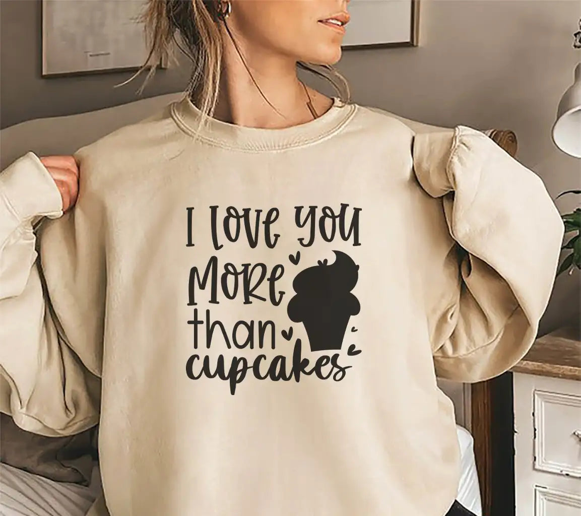 I Love You More Than Cupcakes SVG - Valentines Day Design SVG