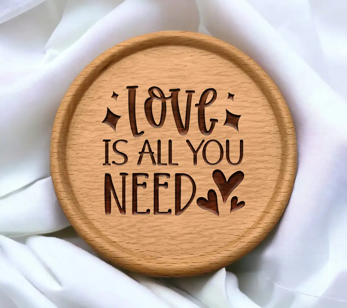 Love Is All You Need SVG Design - Valentines Day Cut File SVG