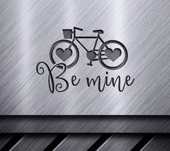 Valentines Day Be Mine Bicycle SVG Cut File SVG