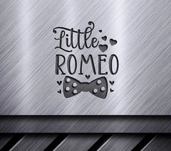 Little Romeo Valentines Day SVG with Hearts & Bow Tie SVG