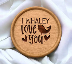 I Whaley Love You SVG - Valentines Day Whale Design SVG