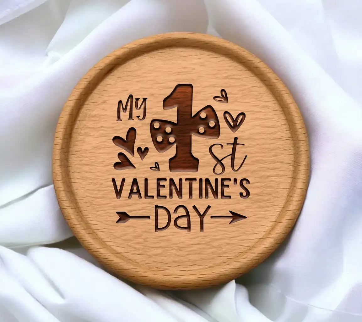 My 1st Valentines Day SVG - Love-big_ -  Poster Design SVG