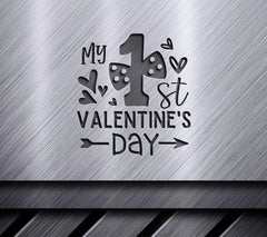 My 1st Valentines Day SVG - Love-big_ -  Poster Design SVG