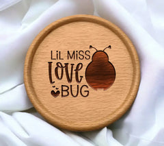 Lil Miss Love Bug Ladybug SVG - Valentines Day Cut File SVG