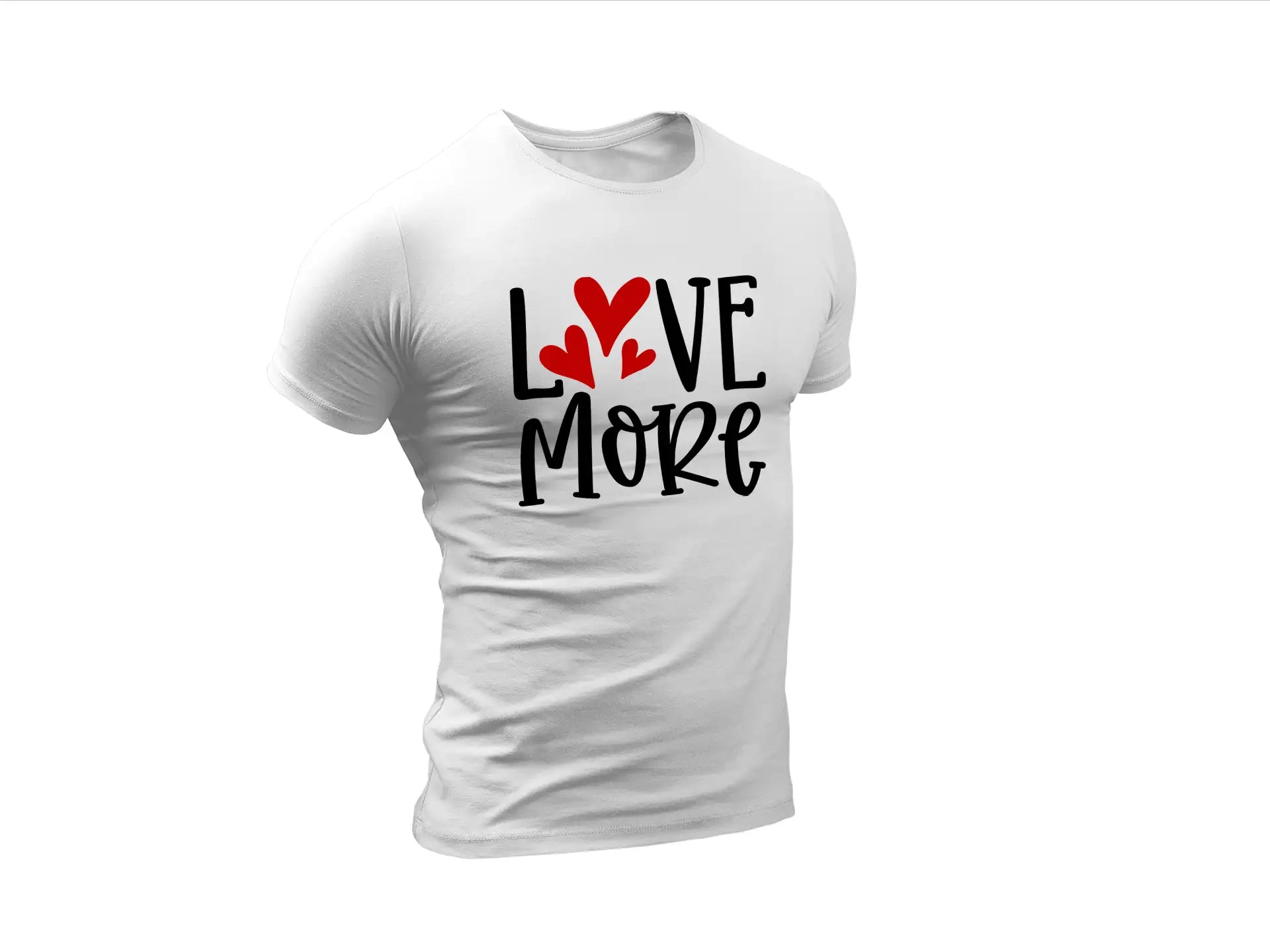 Love More SVG - Red Hearts Valentines Day Design SVG