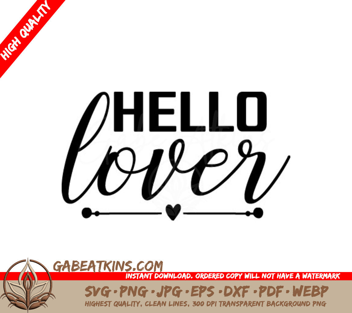  Hello Lover Design SVG SVG