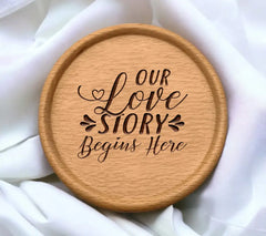  Our Love Story Begins Here SVG Cut File SVG