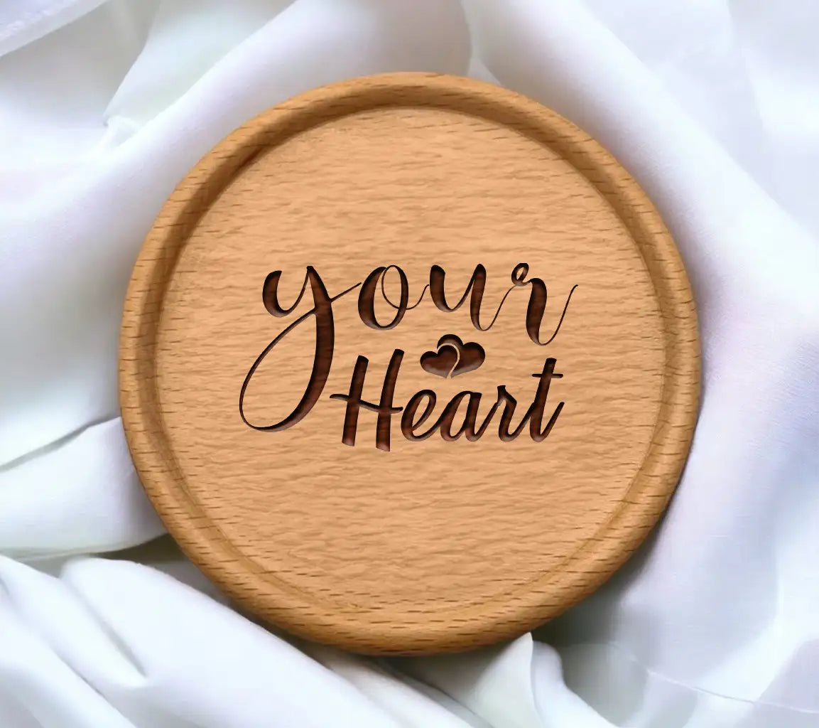 Your Heart SVG with Two Hearts - Love Heart Design SVG