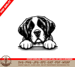 Loving Saint Bernard Digital SVG