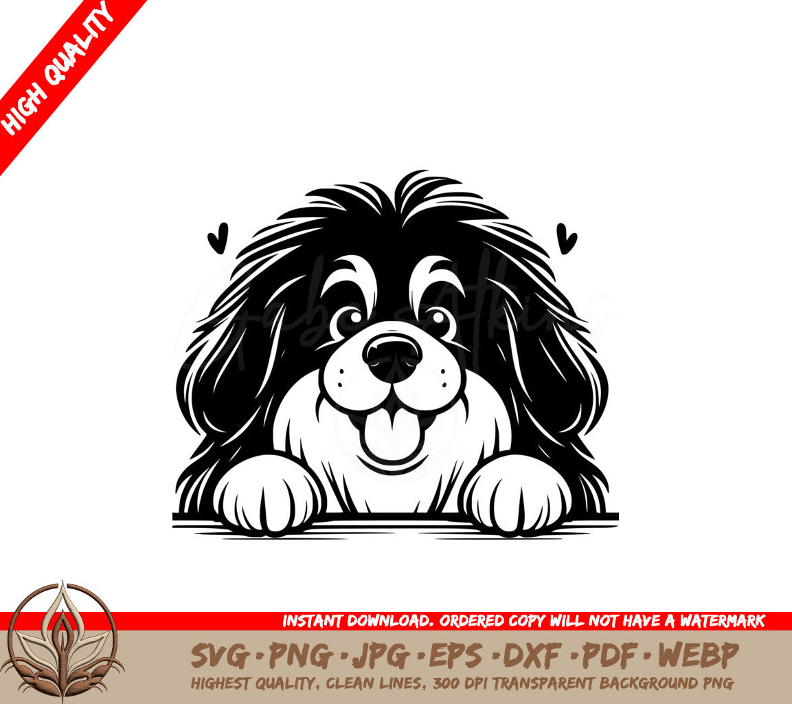 Loving Tibetan Mastiff SVG Digital File - 7 file formats