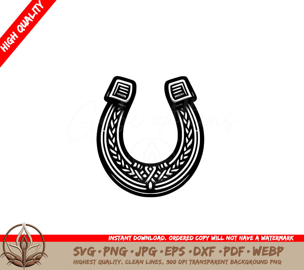 Lucky Horseshoe SVG - Digital File in Multiple Formats