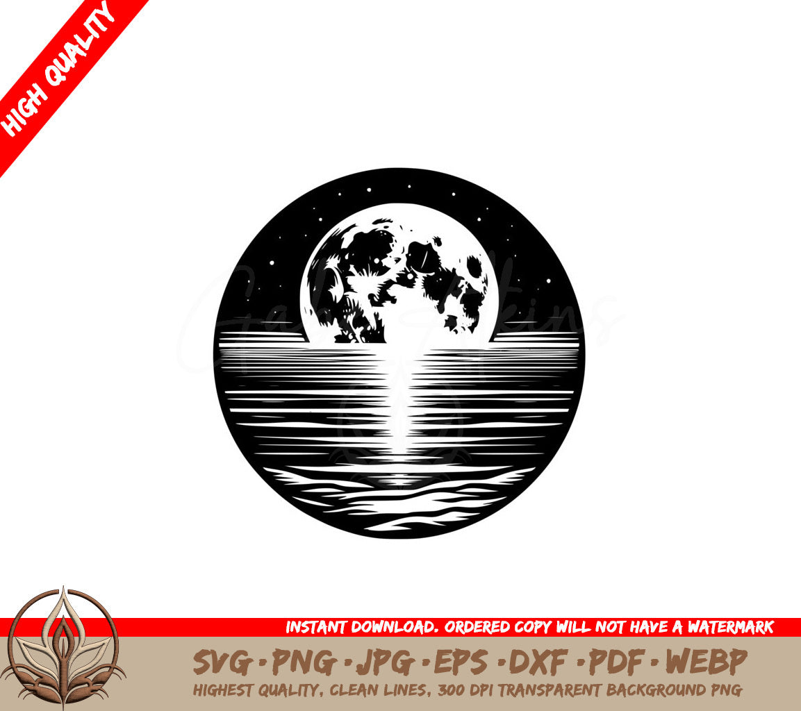 Lunar Lake Waltz SVG - Digital Product in Multiple file formats