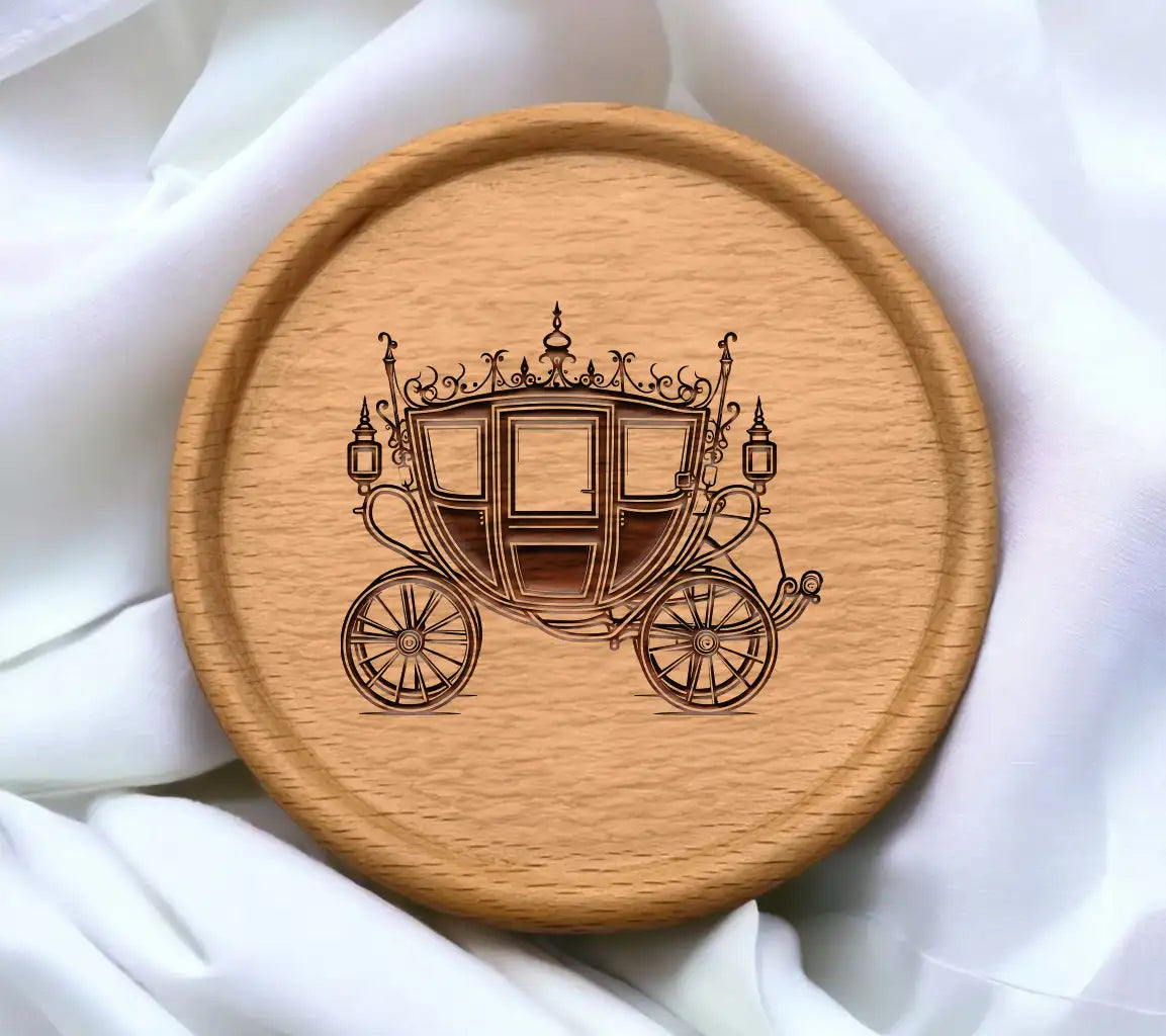  Horse Drawn Carriage SVG - Regal Emblem Design for Luxurious Weddings SVG