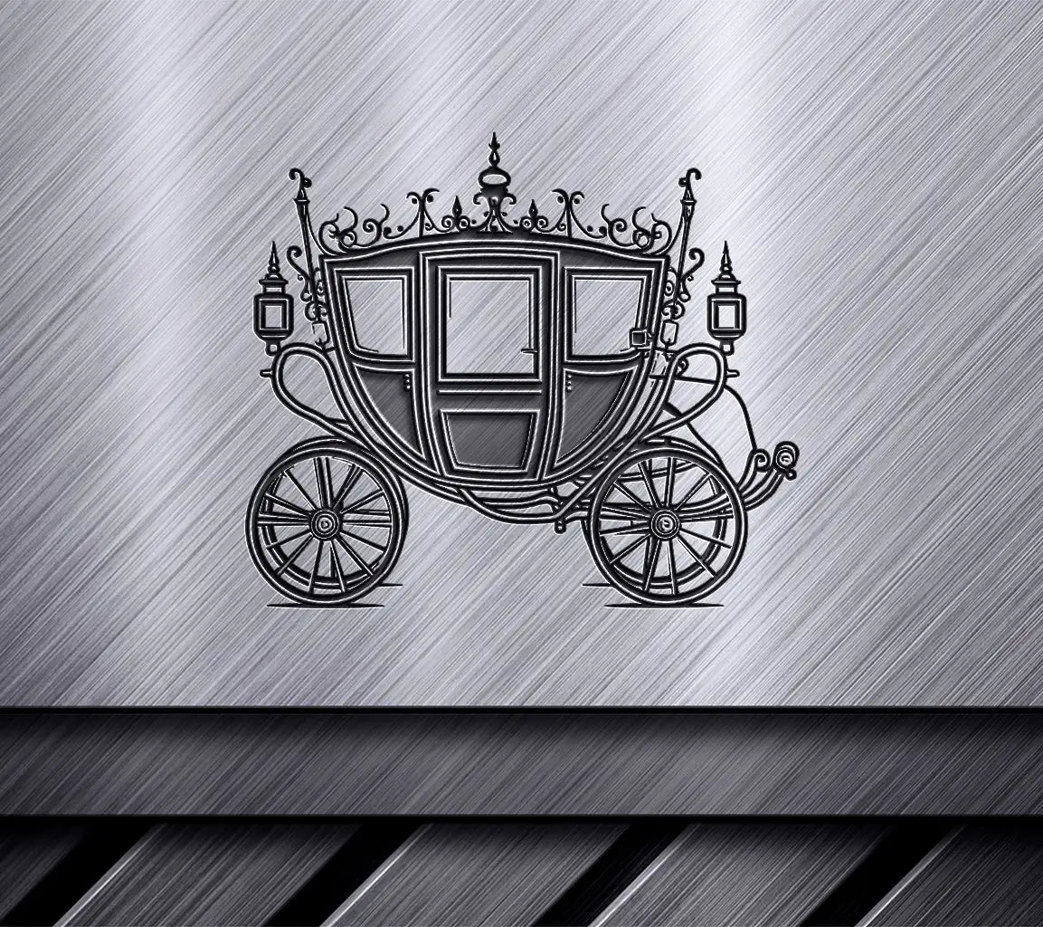  Horse Drawn Carriage SVG - Regal Emblem Design for Luxurious Weddings SVG