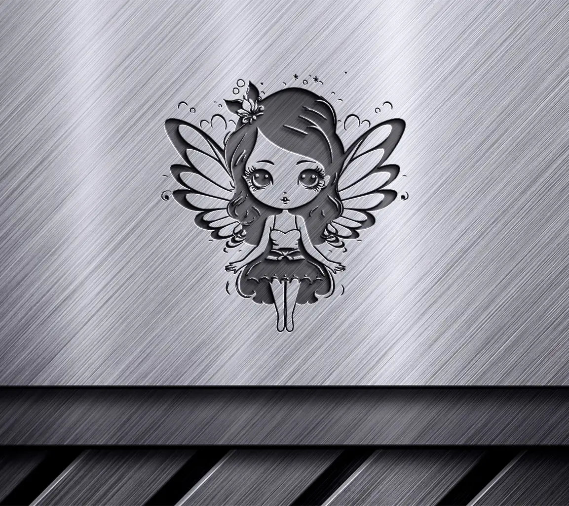  Fairy with Butterfly Wings SVG - Magical Moonlit Muse Icon SVG