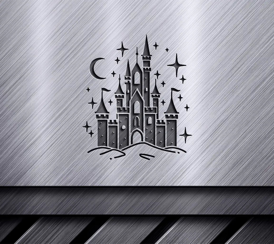  Castle Silhouette SVG Magical Starry Night Design SVG