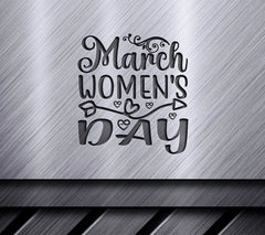  March Womens Day SVG Design - Printable Poster SVG