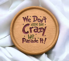 Mardi Gras Parade The Crazy SVG - Purple & Green Sign SVG